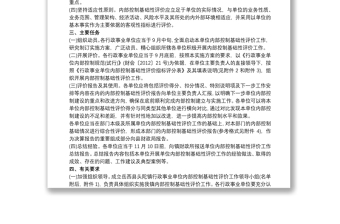 2025精品行政事业单位内部控制工作开展方案免费下载