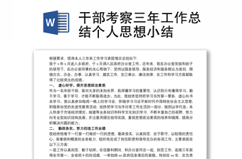 个人工作总结