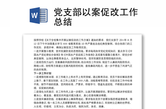 党支部工作总结