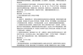 2025全新党支部书记抓基层党建工作问题整改方案免费下载