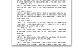 2025优秀支部书记述职评议会点评及讲话免费下载