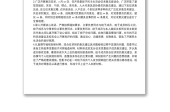 2025实用党委班子主题教育民主生活会准备情况汇报免费下载
