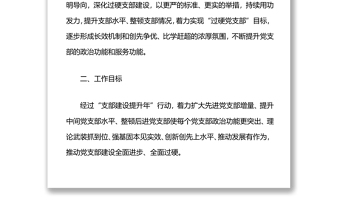 2025优质党支部建设提升行动工作方案免费下载