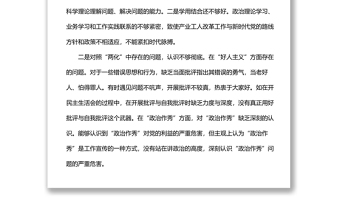 2025精选党内政治生活庸俗化交易化问题自查报告免费下载