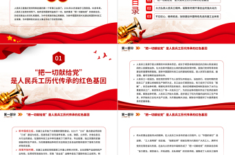 2025人民兵工精神PPT红色党建风弘扬人民兵工精神建设先进兵工体系把一切献给党专题微党课免费下载
