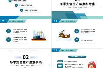 2025冬季安全生产培训PPT简约风冬季安全生产培训课件模板免费下载