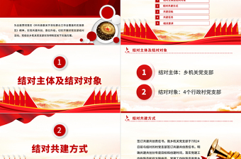 2025结对共建PPT简洁实用乡镇党支部结对共建活动方案党建专题课件免费下载