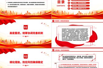 2025意识形态PPT红色简洁机关单位意识形态防控风险点及防控应急措施工作汇报模板免费下载