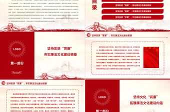 2025扎实推进新时代廉洁文化建设强化全面从严治党的政治自觉PPT红色简洁基层党组织党支部反腐倡廉党风廉政建设微党课课件免费下载