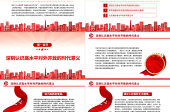 2025扎实推进高水平对外开放PPT党建风认真学习宣传贯彻党的二十大精神专题党课课件免费下载