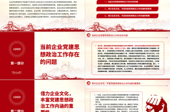 2025借力企业文化丰富党建思想政治工作内涵PPT大气精美风党员干部学习教育专题党课课件免费下载