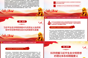 2025感悟思想伟力共绘生态文明美丽新画卷PPT大气精美风党员干部学习教育专题党课课件免费下载