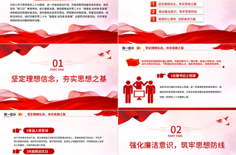 2025强堡垒当先锋促发展PP红色简洁党建助力基层治理主题党日活动免费下载