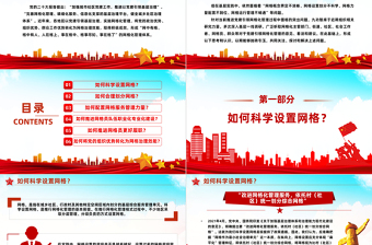 2025红色质感推进党建引领网格化管理的六个关键问题PPT红色实用党建引领网格化管理解锁基层治理新密码专题课件免费下载