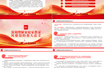 2025新时代家庭家教家风建设的根本遵循PPT简洁风学习《习近平关于注重家庭家教家风建设论述摘编》专题党课课件免费下载