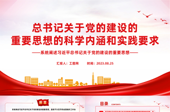 2025精品总书记关于党的建设的重要思想的科学内涵和实践要求PPT党课课件免费下载