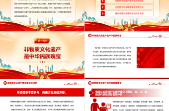 2025讲好非遗故事建设文化强国PPT大气精美风党员干部学习教育专题党课课件免费下载