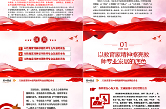 2025以教育家精神引领教师专业发展ppt精美简洁为新时代高素质专业化教师队伍建设指明了前进方向党组织党员学习培训党课课件免费下载