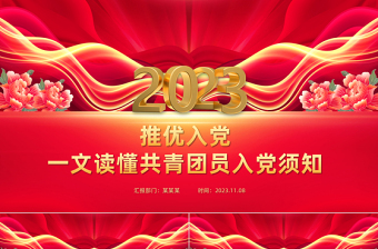 2025精美时尚推优入党工作PPT加强和规范推优入党工作流程课件免费下载