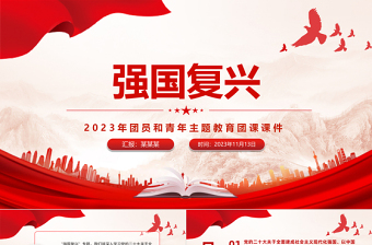 2025大气时尚精美坚强核心团课PPT共青团思想旗帜坚强核心强国复兴挺膺担当专题理论学习辅导课件免费下载