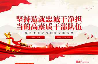 2025忠诚干净担当党课ppt免费下载