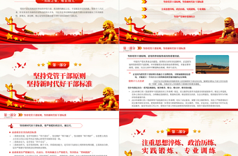 建设造就忠诚干净担当的高素质干部队伍PPT红色时尚风党员干部学习教育专题党课课件模板免费下载