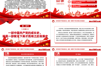 2025红色光效坚持聚天下英才而用之ppt大气党政风学习习近平新时代人才强国战略思想党员专题教育党课课件免费下载