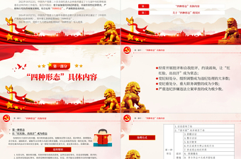 2025红色简洁党员干部监督执纪的四种形态PPT红色党政风运用四种形态加强党的纪律建设廉政微党课免费下载