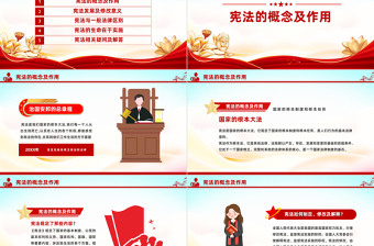 2025学习解读《中华人民共和国宪法》PPT大气创意坚定实施和捍卫宪法和法律模板免费下载