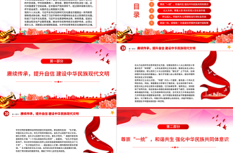 2025简洁风风为中华优秀传统文化铸时代之魂PPT党员干部学习教育专题党课课件模板免费下载