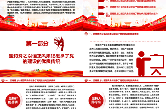 2025精品久久为功地保持正风肃纪ppt大气精美风深入学习贯彻习近平新时代党建思想党组织党支部党员学习培训党课免费下载
