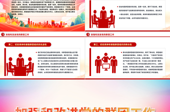 2025加强和改进新形势下党的群团工作PPT大气党政风《习近平著作宣读》学习课件免费下载