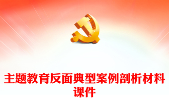 2025优质主题教育反面典型案例剖析材料课件2篇免费下载