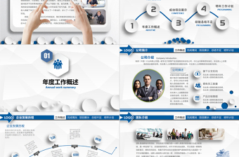 2025简洁大气微立体年终工作总结汇报PPT模板免费下载