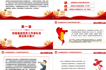 2025如何做一名优秀的党务工作者PPT红色大气基层干部队伍建设微党课免费下载