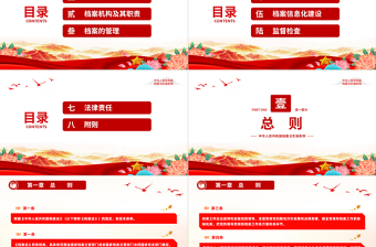 2025优质中华人民共和国档案法实施条例PPT课件免费下载