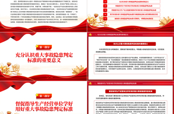 2025精美时尚关于学好用好重大事故隐患判定标准的通知安全生产PPT免费下载