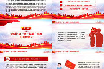 2025健全并严格执行“第一议题”制度PPT党政风深刻认识“第一议题”制度的重要意义课件免费下载