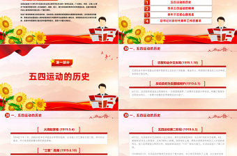 2025五四青年自强不息PPT红色精美学习五四精神团课课件免费下载