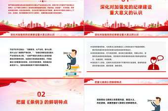 2025红色庄严争当学纪知纪明纪守纪模范 PPT党建风学习贯彻《中国共产党纪律处分条例》微党课免费下载