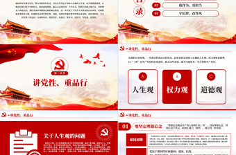 2025大气精美锤炼党性廉洁自律做忠诚干净担当的表率PPT免费下载