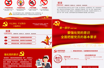 2025红色质感原创不忘初心牢记使命主题教育专题微党课免费下载