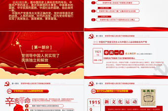 2025精美大气恢弘的史诗简约大气风党课中国共产党简史授课辅导PPT免费下载