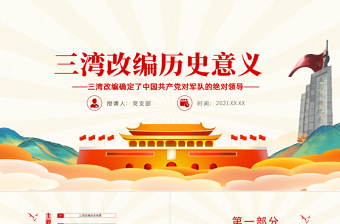 2025红色精美三湾改编确定了党对军队的绝对领导PPT彩色手绘三湾改编背景主要内容历史意义党课课件免费下载