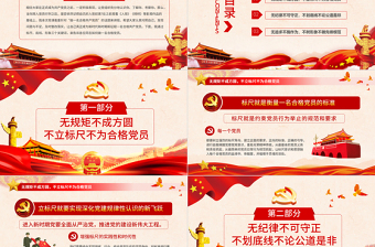 2021年建党100周年PPT党建党政支部做新时代合格共产党员专题微党课免费下载
