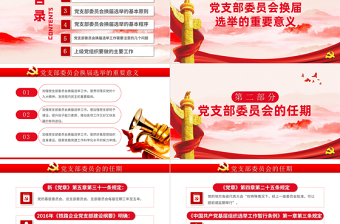 2025优质党支部换届选举工作流程PPT模板免费下载