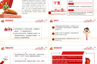 2025红色精美有关领导宁夏考察重要讲话精神学习PPT免费下载