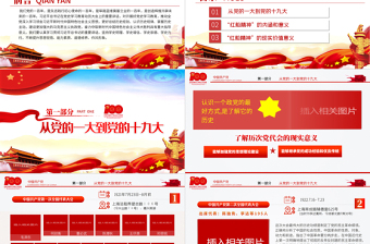 2025红色精美红船精神百年初心历久弥坚PPT庆祝建党100周年专题党史学习教育专题辅导党课PPT模板免费下载