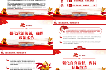 2025红色大气锻造新时代纪检监察铁军PPT红色庄严纪检监察干部监督工作综述纪检党课课件免费下载