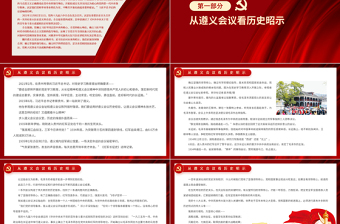 2025简约大气从遵义会议看历史昭示PPT深刻感悟共产党人的初心和使命落实新时代党的建设总要求党史学习课件免费下载